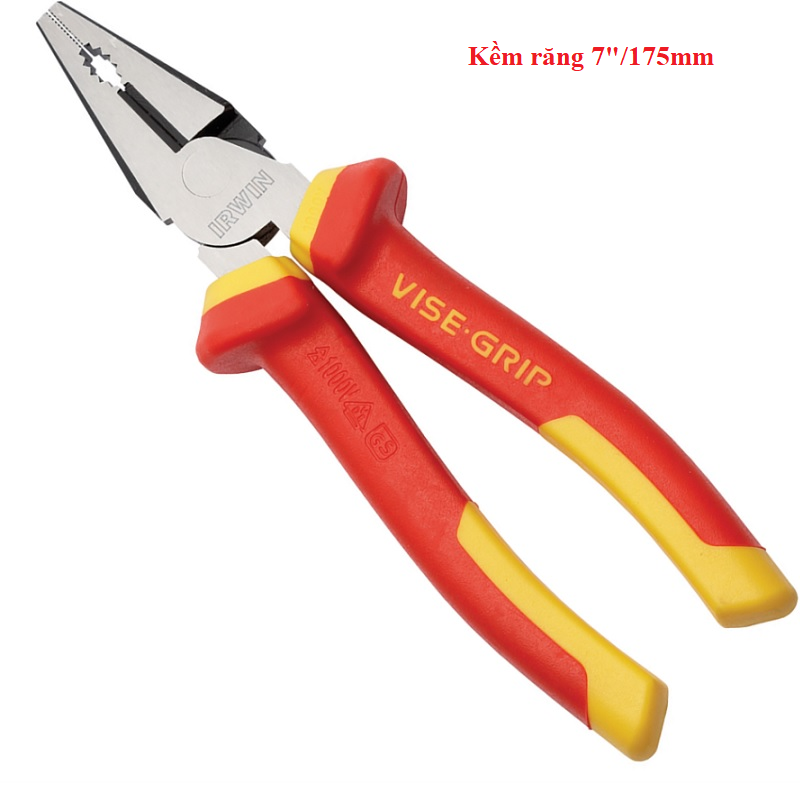 [HCM]1 x Kềm răng VDE 1000V 7"/175mm Irwin 10505873