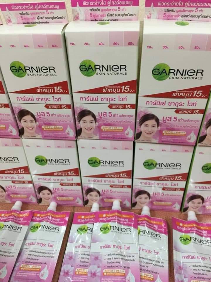 Kem chống nắng dưỡng da Garnier ( 5pc/hộp)