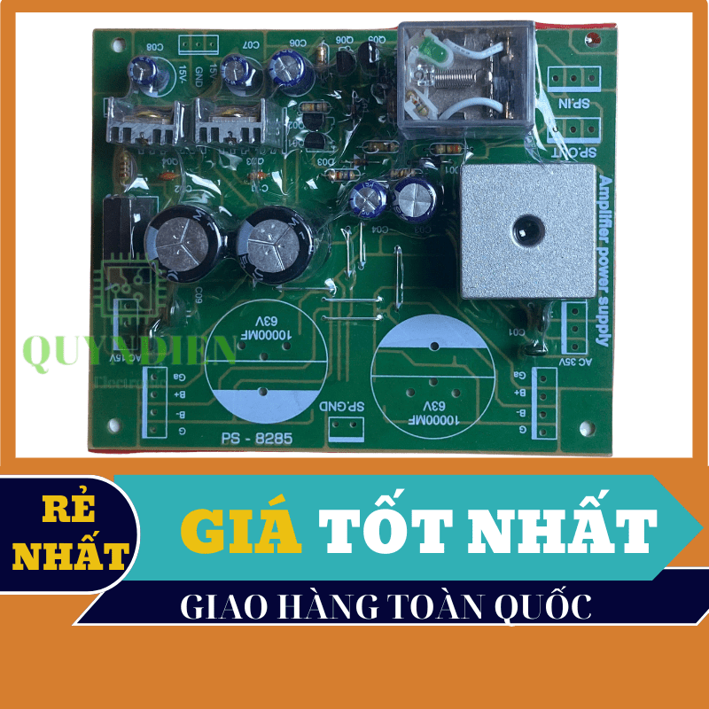 Bo nguồn 2 tụ dùng cho Echo, bo Music, bo Master, bo khuếch đại, amply 35V - linh kiện điện tử QUỲNH DIỄN