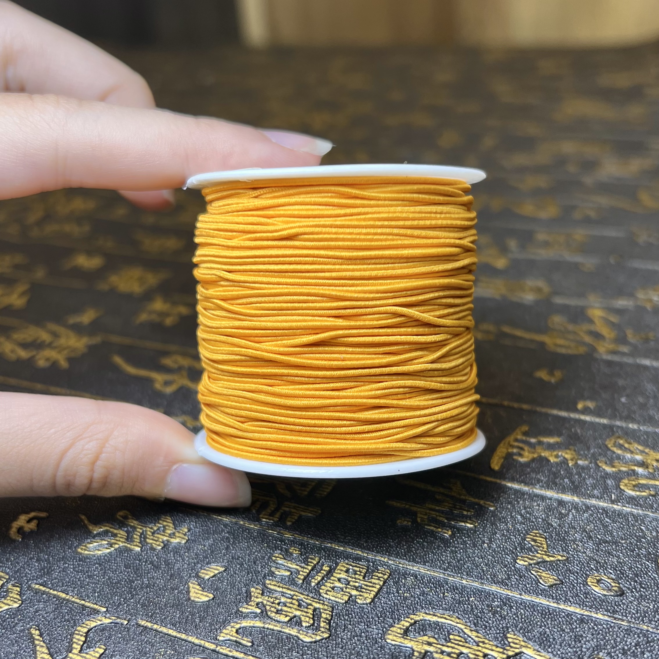 Cuộn dây thun co dãn (cuộn nhỏ) xâu vòng hạt đá hạt gỗ dài 50m
