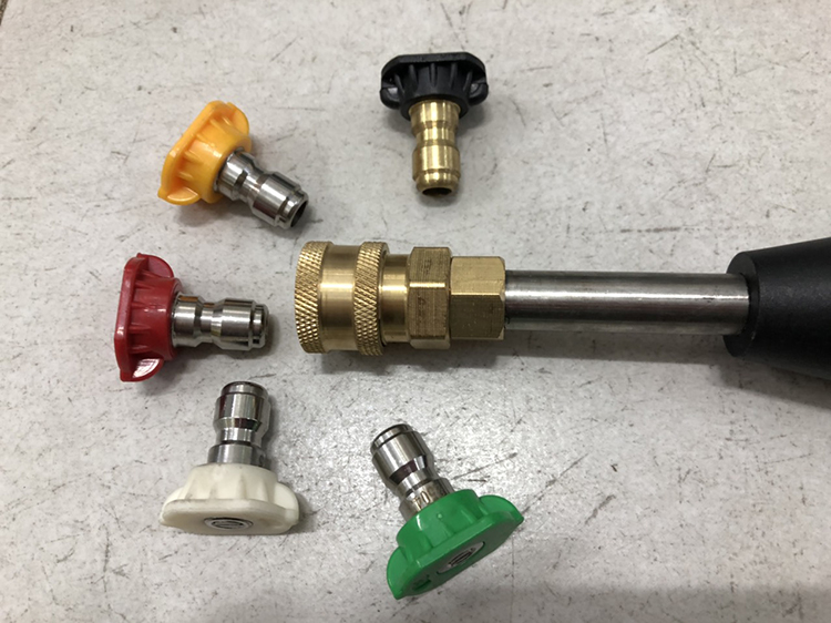 [HCM]Sung rửa xe cao áp ngắn đỏ 5000psi - G08