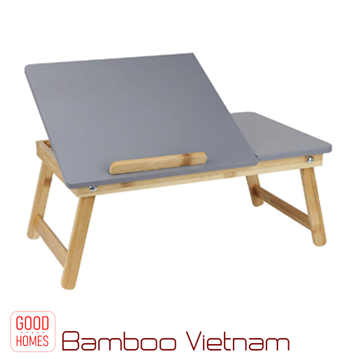 Bàn kê laptop gấp gọn gỗ tre cao cấp