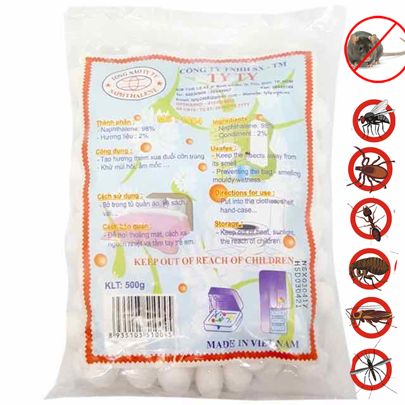 Long não đuổi chuột, đuổi côn trùng thơm bịch 500g