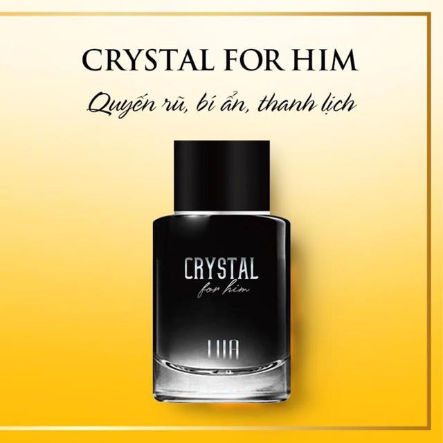 [ Hàng chuẩn 100  ] Nước Hoa Nam LUA Crystal For Him 60ml Chính Hãng