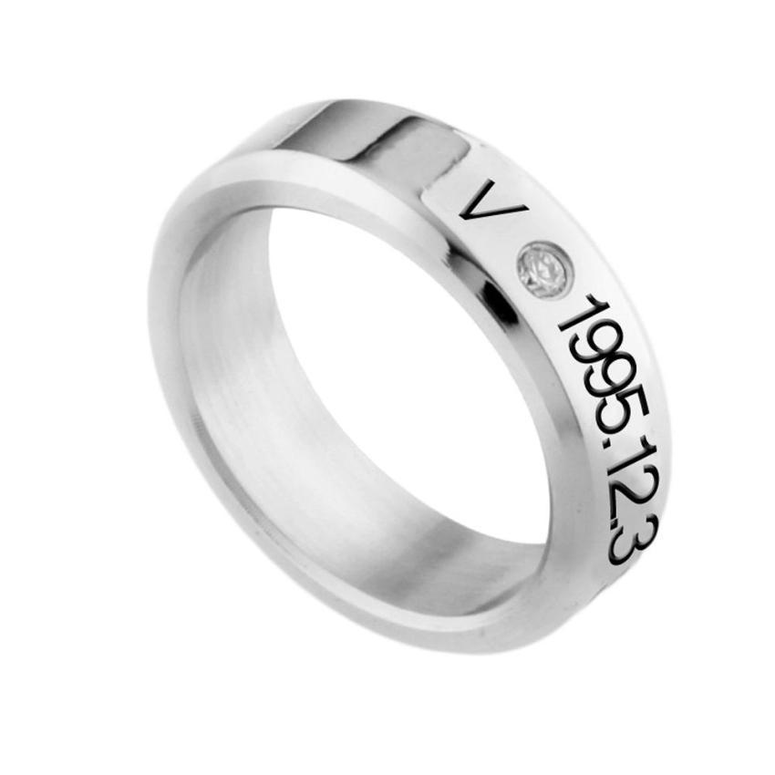 Nhẫn inox khắc tên BTS và thành viên
