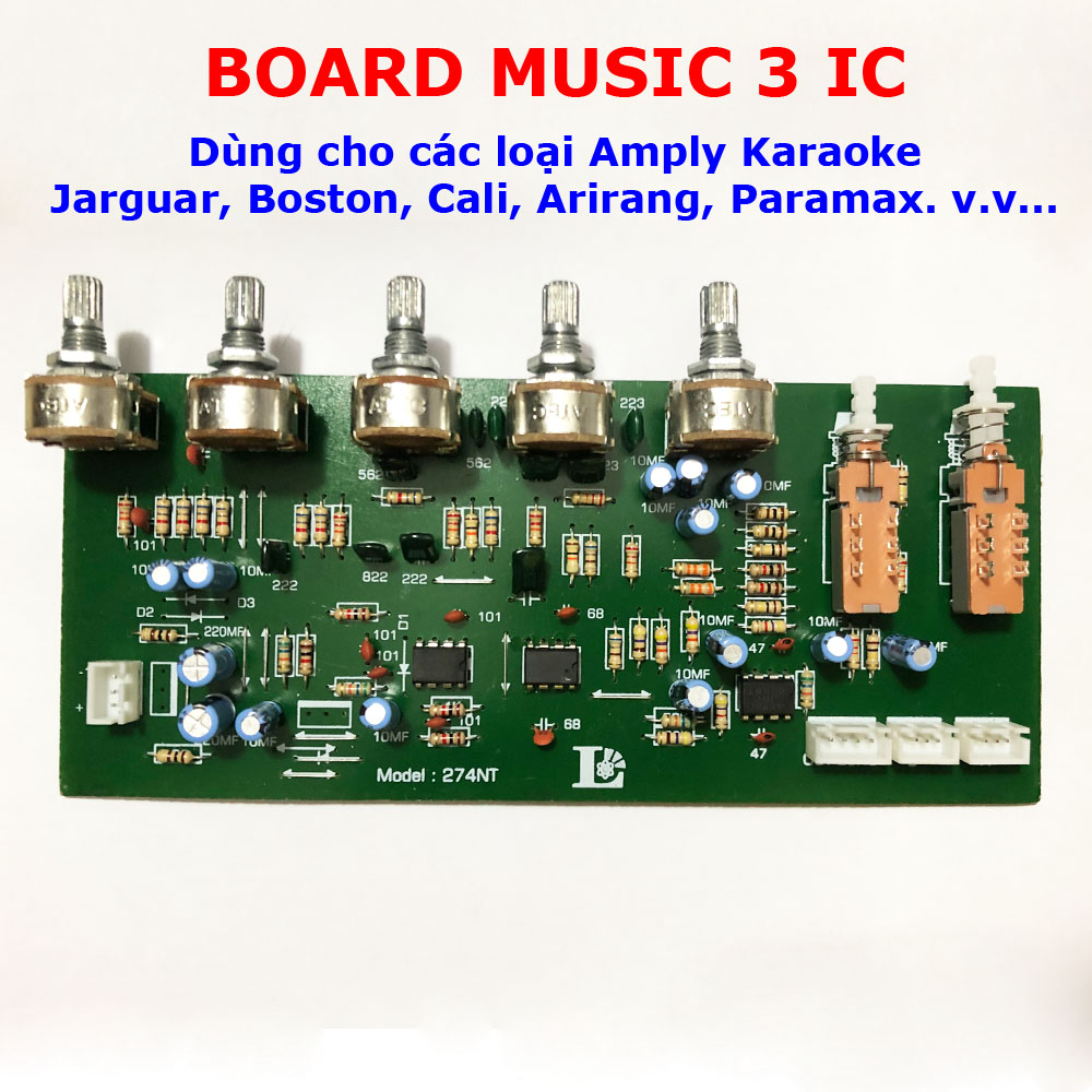 Mạch Pre Music dùng cho Ampli Karaoke ( Board màu xanh ) Lazada.vn