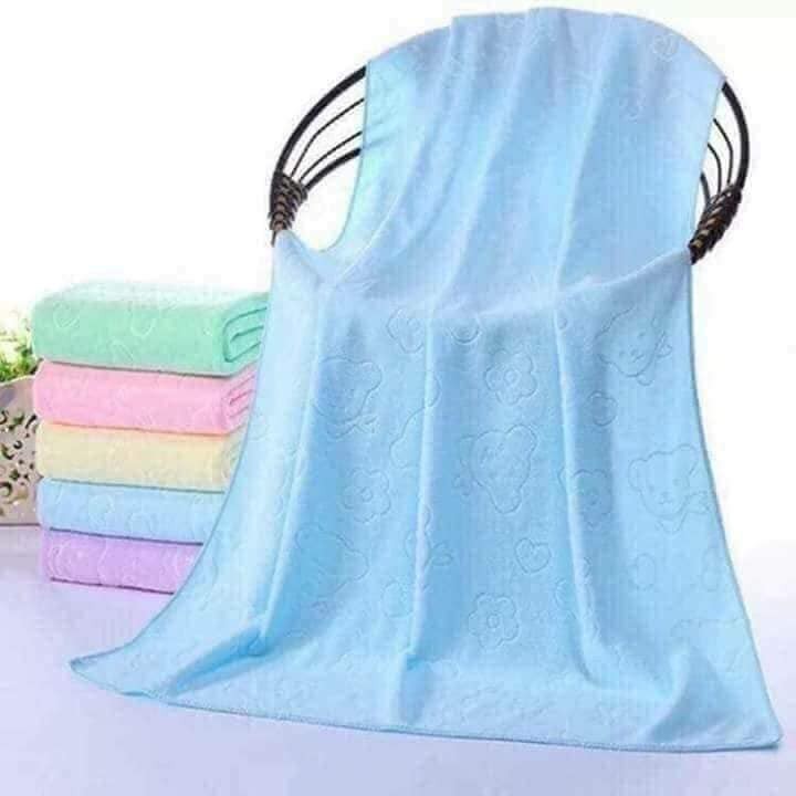 Khăn Tắm Khăn Quấn Bé Siêu Mềm Mịn Mỏng 1m4 Set 2 Khăn