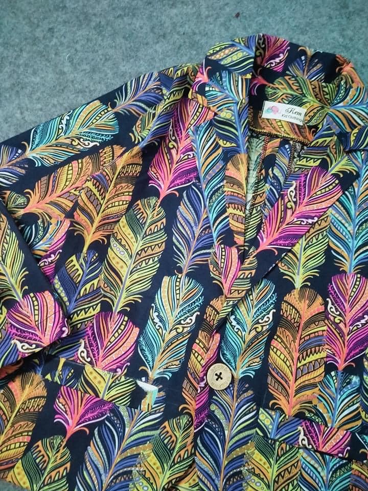 Rập Giấy KR065 - Blazer lửng đơn giản dễ may