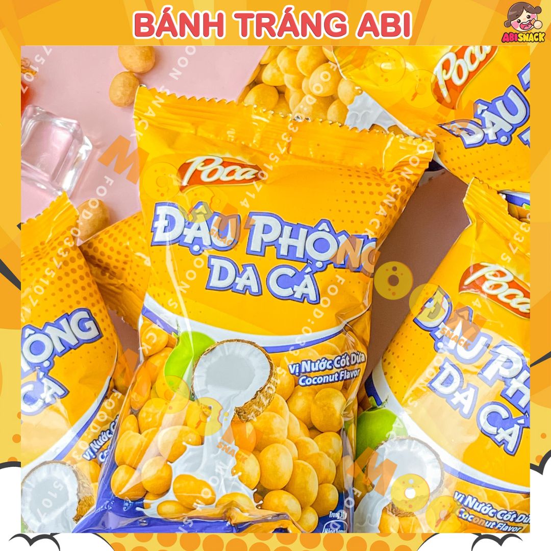 Snack Đậu Phộng Da Cá Poca Vị Nước Cốt Dừa 38g