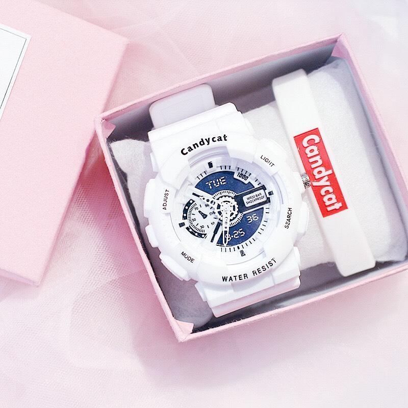 Đồng hồ thể thao nam nữ thông minh candycat