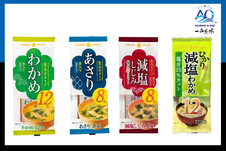 Súp Miso Ăn Liền Nhật Bản (4 vị)
