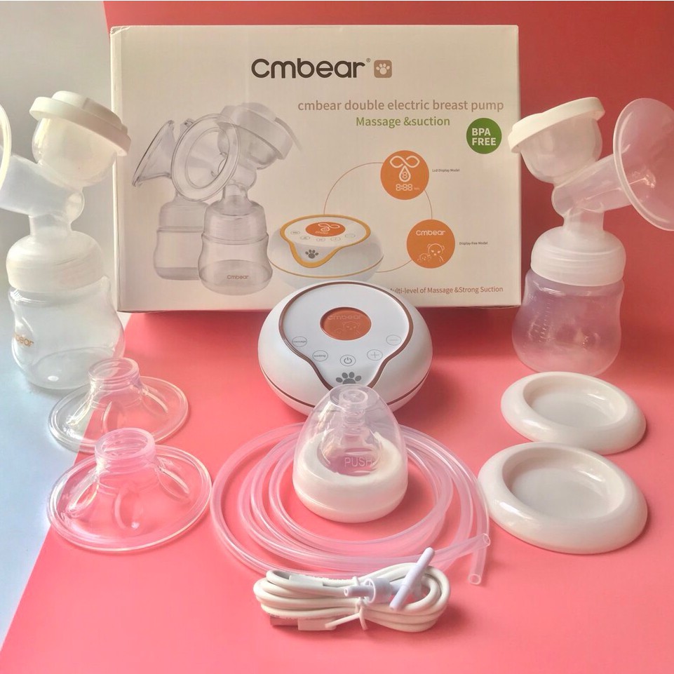 [BH 12 tháng] Máy hút sữa điện đôi CMBEAR cao cấp 9 cấp độ mạnh (cm bear)