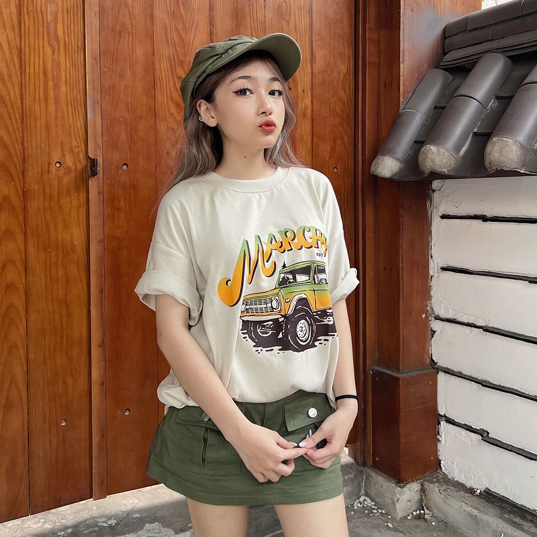 MARCHY - Trullen Tee - Áo thun dành cho nam nữ - Áo thun cơ bản, phong cách trẻ trung