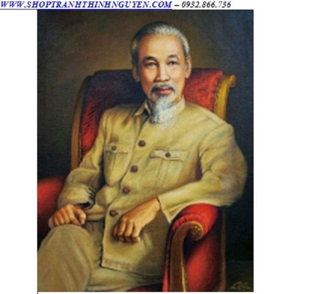 [HCM]Tranh đính đá Bác Hồ ( chưa đính)-YN5323