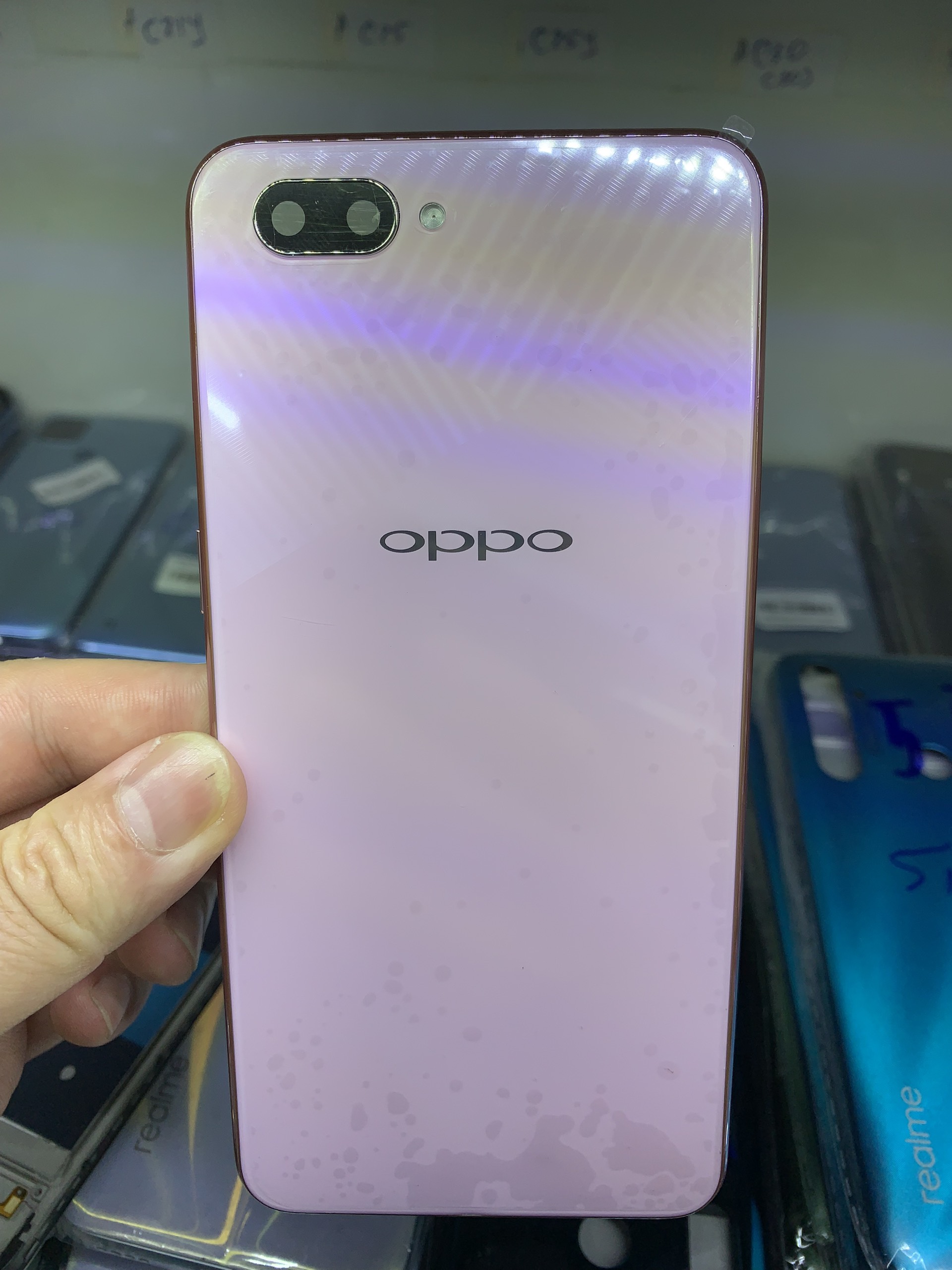 Lưng vỏ, điện thoại oppo A3s 32g / sim trên bán lẻ khung xương, khay sim