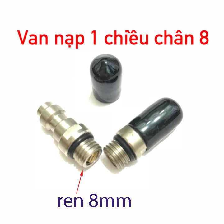 van nạp 1 chiều chân 8mm
