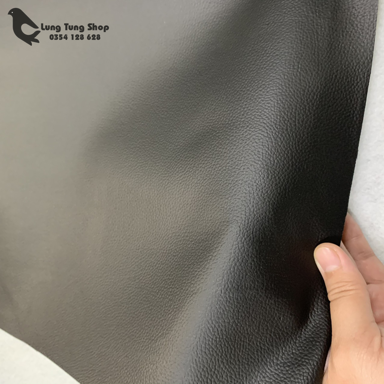[HCM]Vải da simili - Vải giả da màu đen khổ 1,4m ( HÌNH ẢNH SHOP TỰ CHỤP )