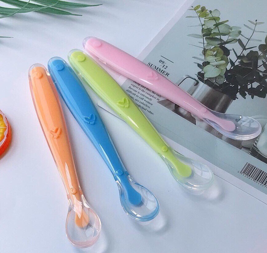 Thìa Ăn Dặm Silicon Siêu Mềm Cho Bé Ăn Dặm