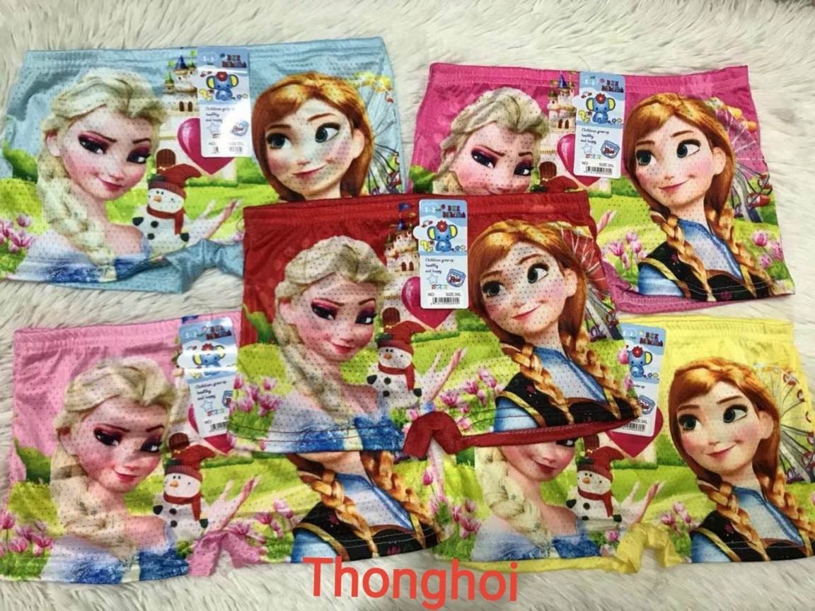 Combo 5 quần elsa trẻ em chất cottong