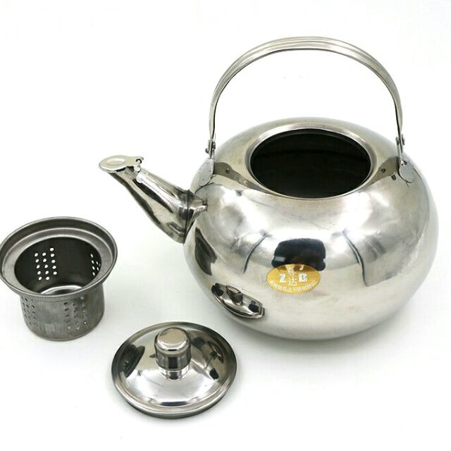 Bình pha trà- cà phê inox có lưới lọc dung tích 600ml - bình pha trà
