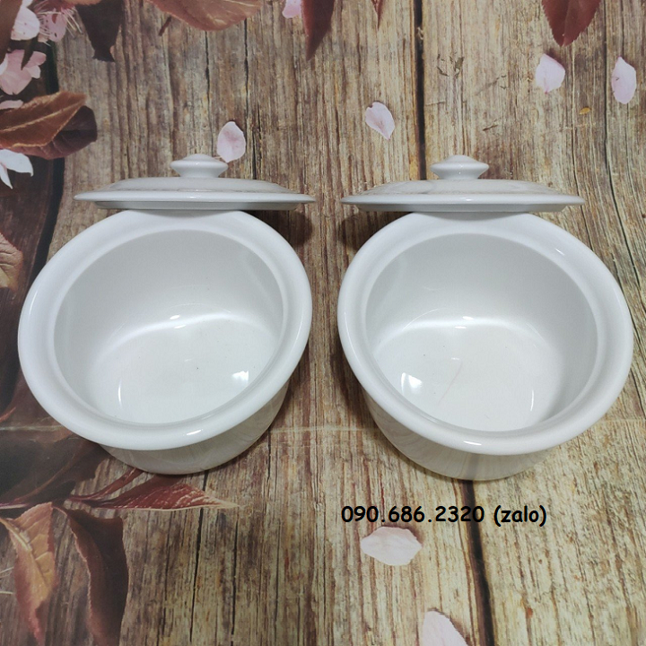 thố sứ Minh Long có nắp 0.52L - thố sứ Minh Long