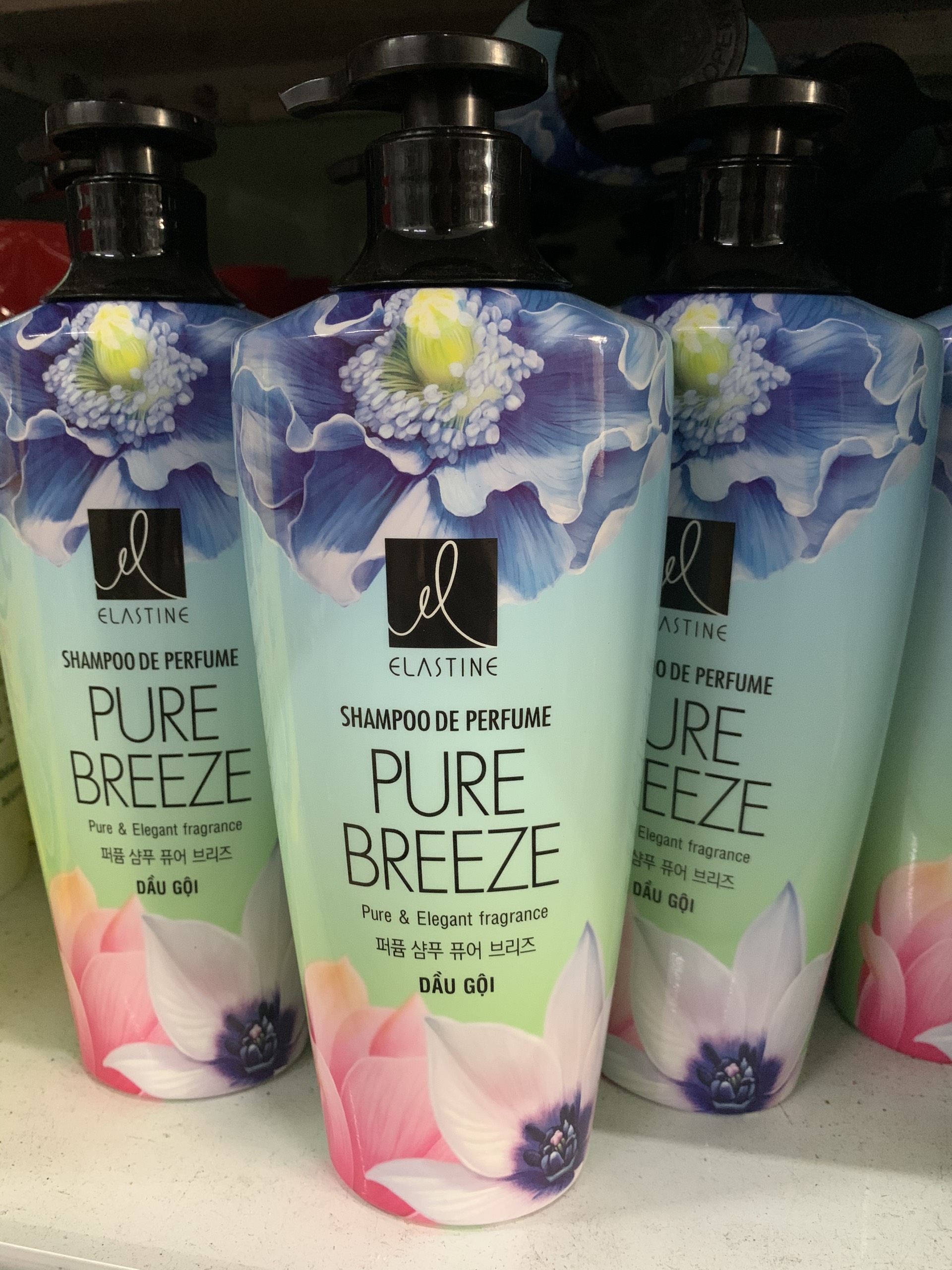 Combo Dầu Gội+Xả Elastine Pure Breeze 600G