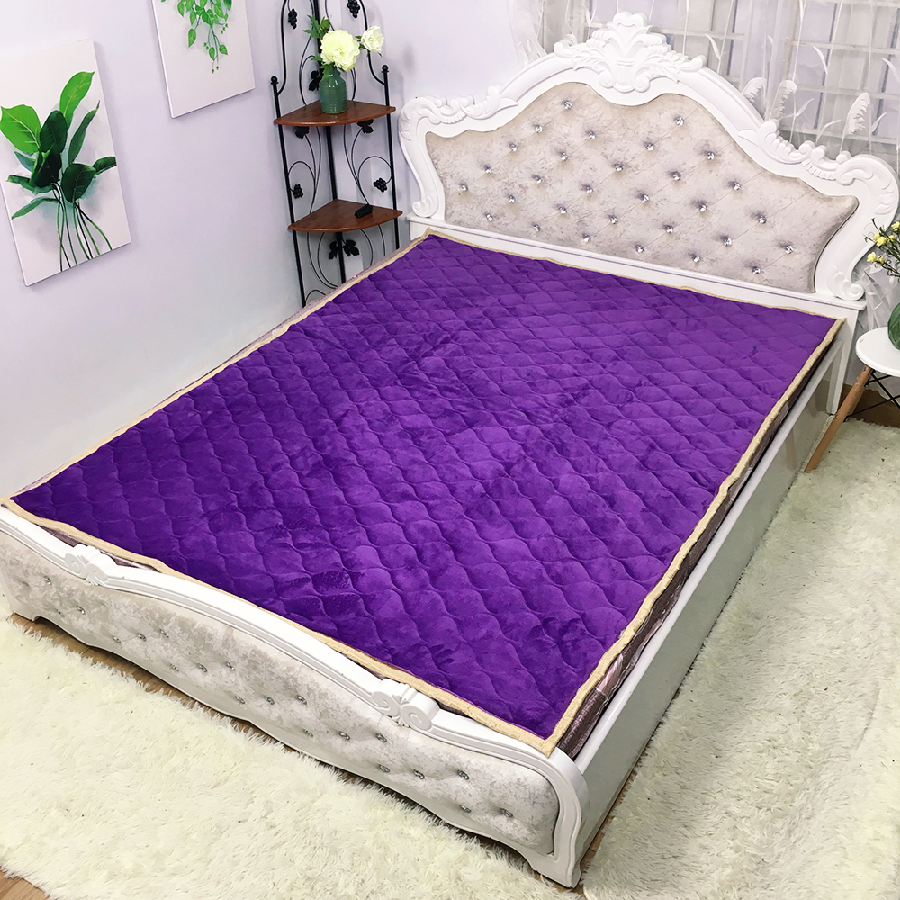 Thảm Nỉ Cừu Trải Giường/Trải Sàn TÍM MỘNG MƠ sang chảnh,sang trọng