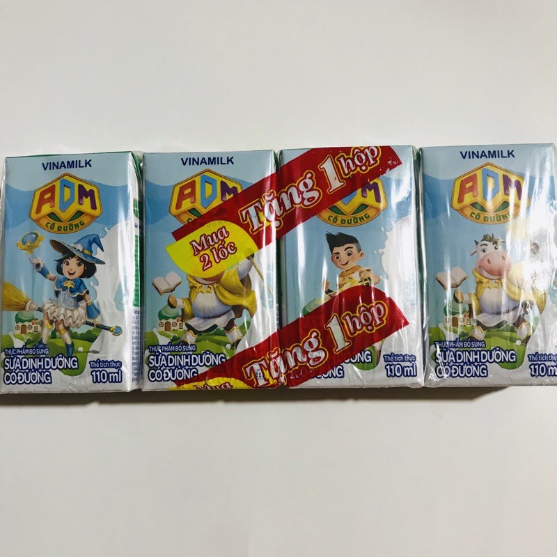 Thùng sữa ADM gold có đường 110ml (48hộp)