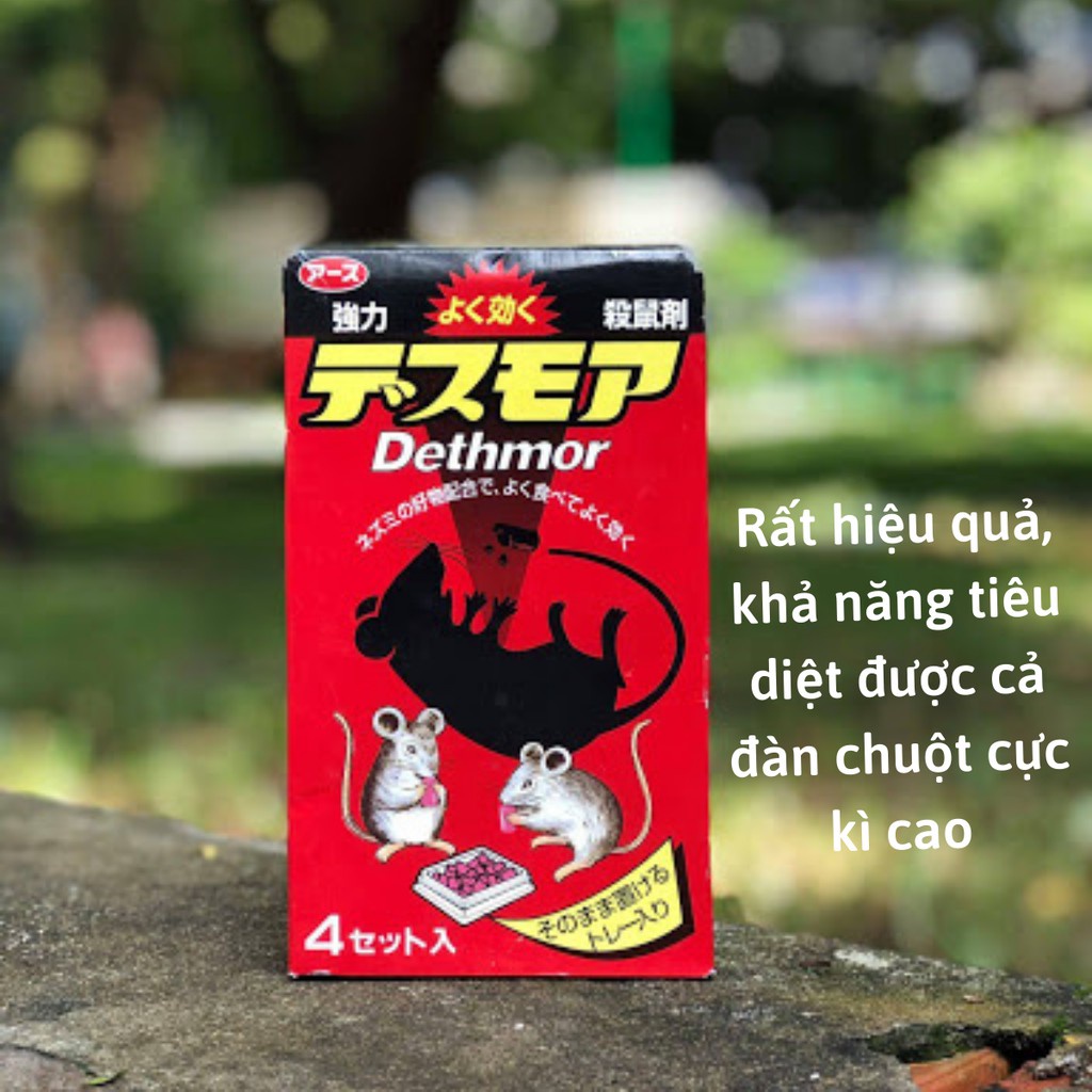 Thuốc diệt chuột Nhật Bản Dethmor - Hộp 4 vỉ