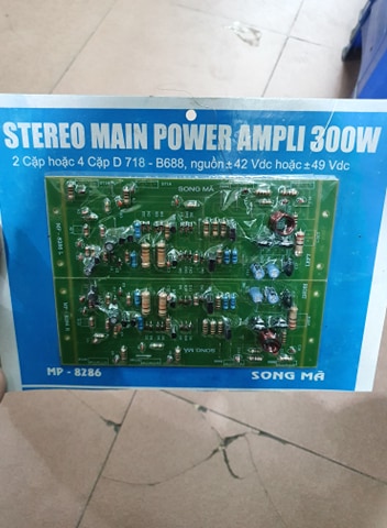 Bo mạch 8 sò 2 vế 300w song mã chạy 4cặp d718 b688