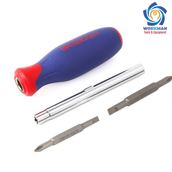 Tua vít đổi đầu Workpro W021186 6 trong 1