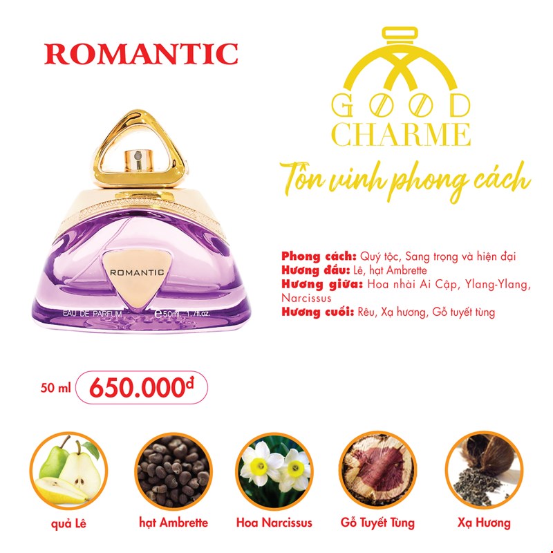 Nước hoa Dynamic, Clever, Gentle, Romantic 50ml