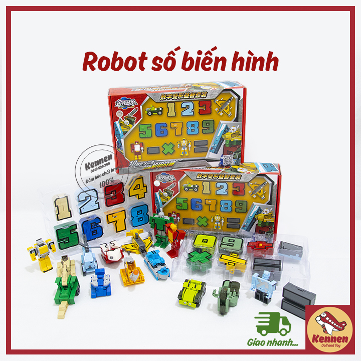 Bộ dồ chơi robot số biến hình
