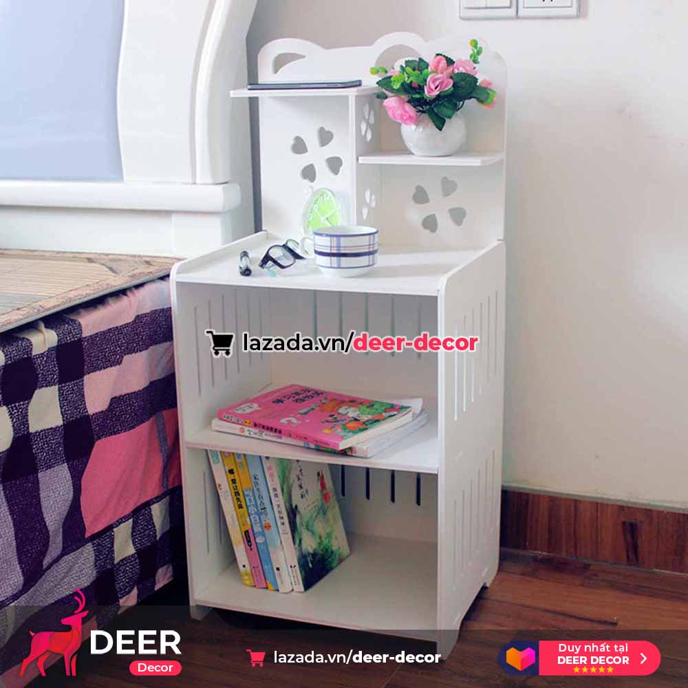 Bookcase bedside cabinet multi-purpose bear-deer decor
