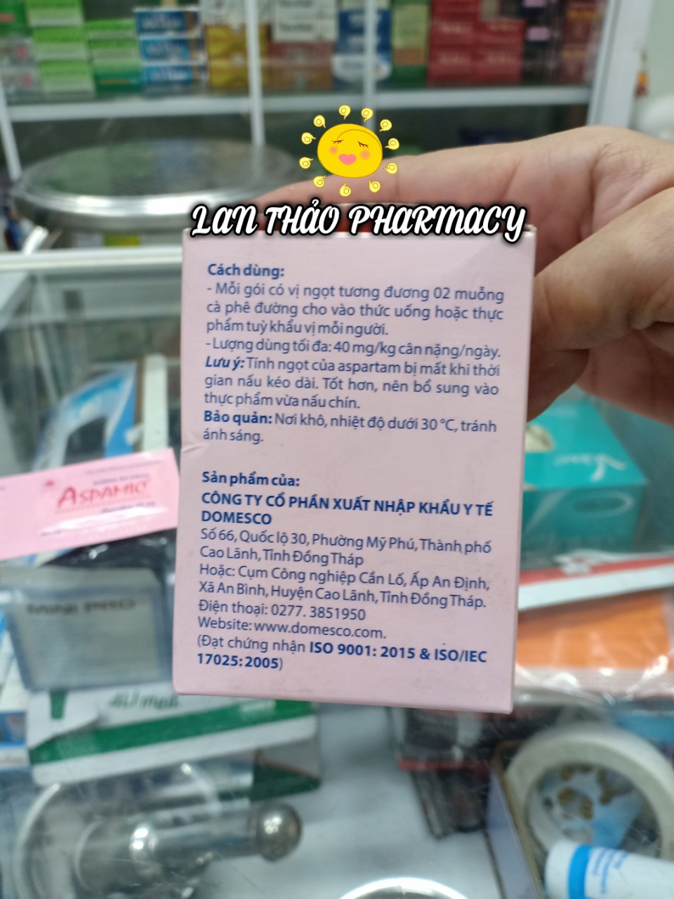 ĐƯỜNG ĂN KIÊNG ASPAMIC HỘP 100 GÓI