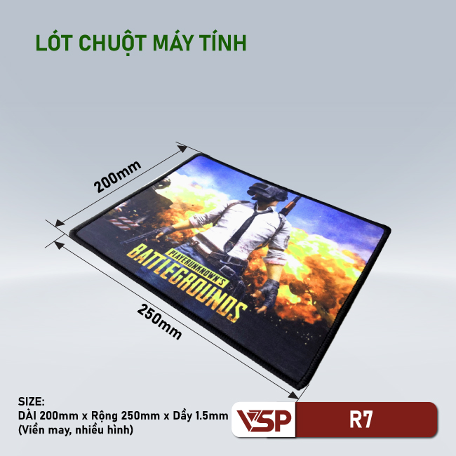 Lót chuột VSP (Pad Mouse) Pad R7 (200*250*1.5mm)