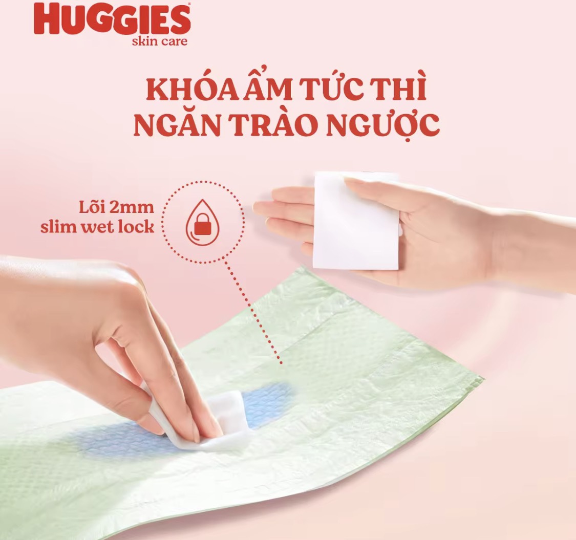 (Mẫu Tràm Trà) Bỉm Huggies Dán Size M76/L68/XL62/Xxl56