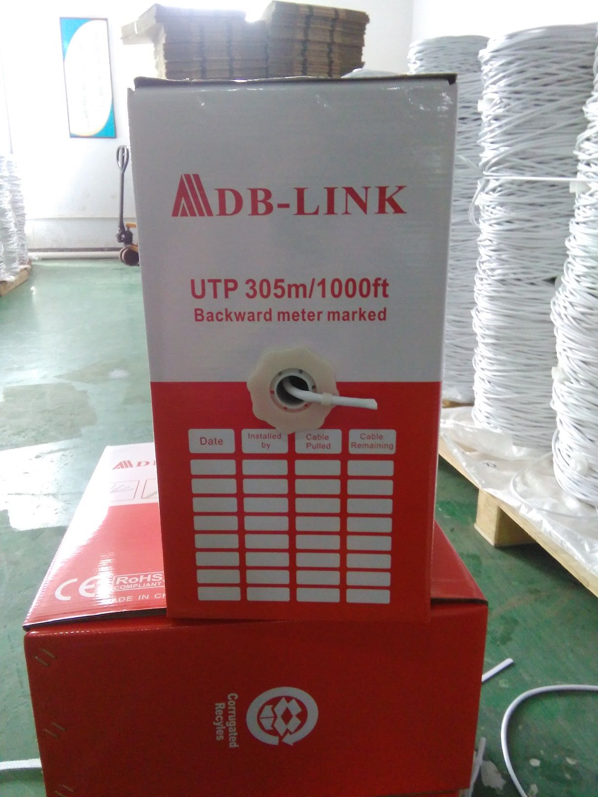 Cuộn Dây Cáp Mang ADB Link Cat6 UTP 305M Cuộn Màu Trắng