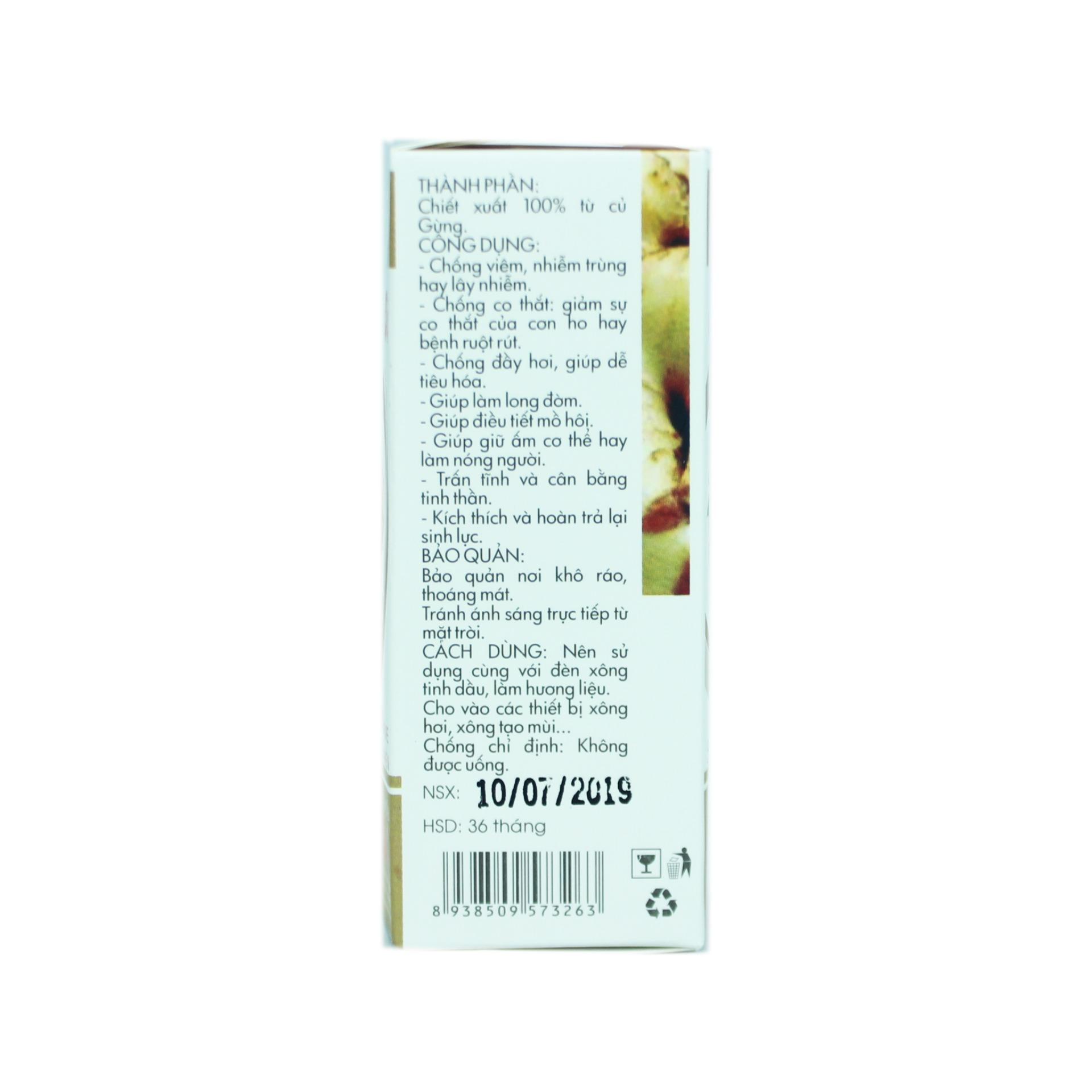 Tinh dầu gừng Kim Vui 50ml