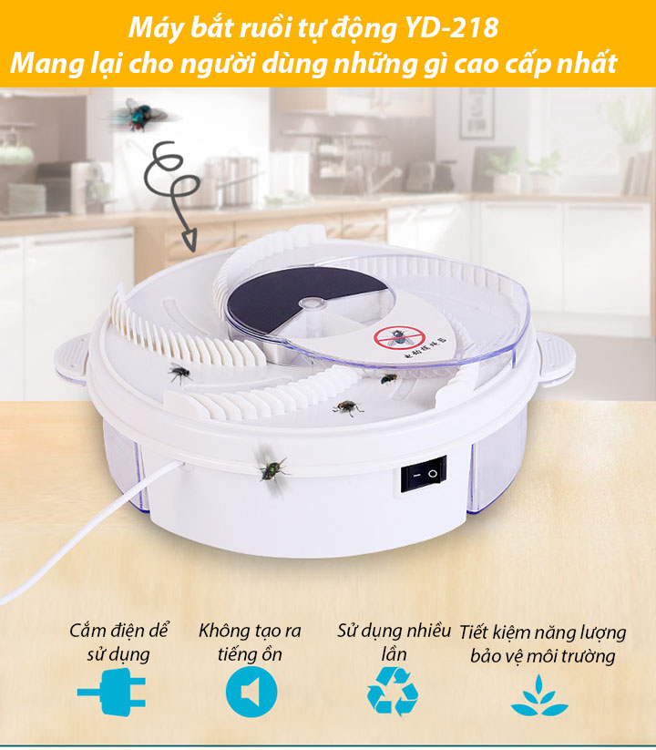 Máy Bắt Ruồi Tự Động Thông Minh