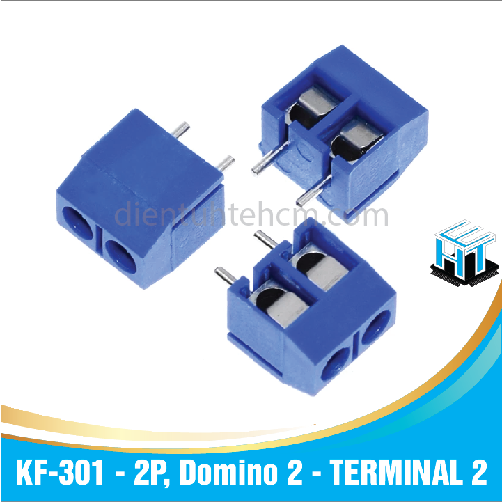 Đầu nối kf-301 - 2p, domino 2 - terminal 2