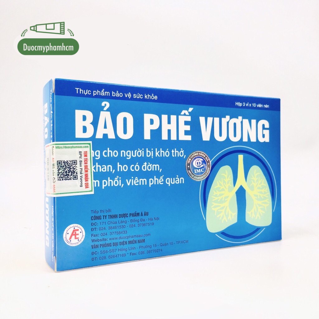 Bảo phế vương - dùng cho người bị khó thở ho khan ho có đờm viêm phổi