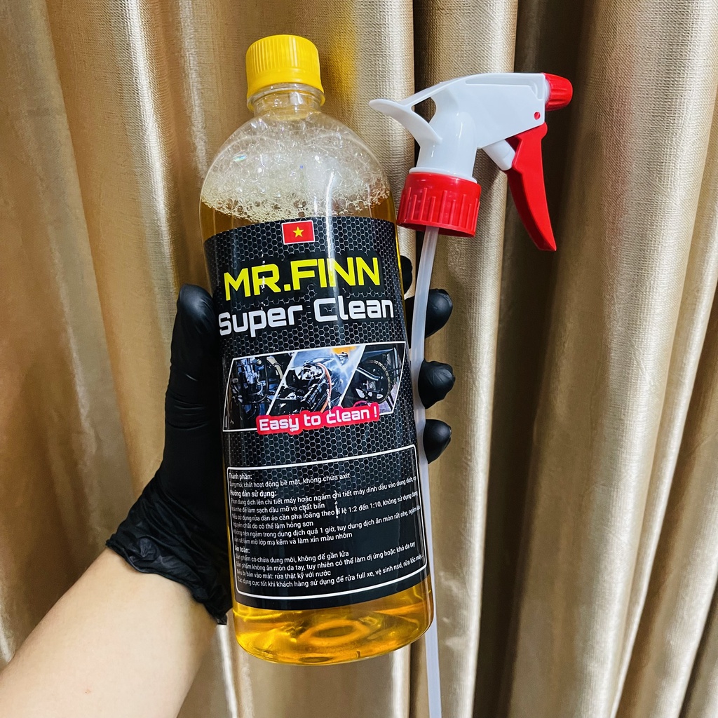 Dung dịch tẩy rửa đa năng Mr.Finn Super Clean 500ml, 1L
