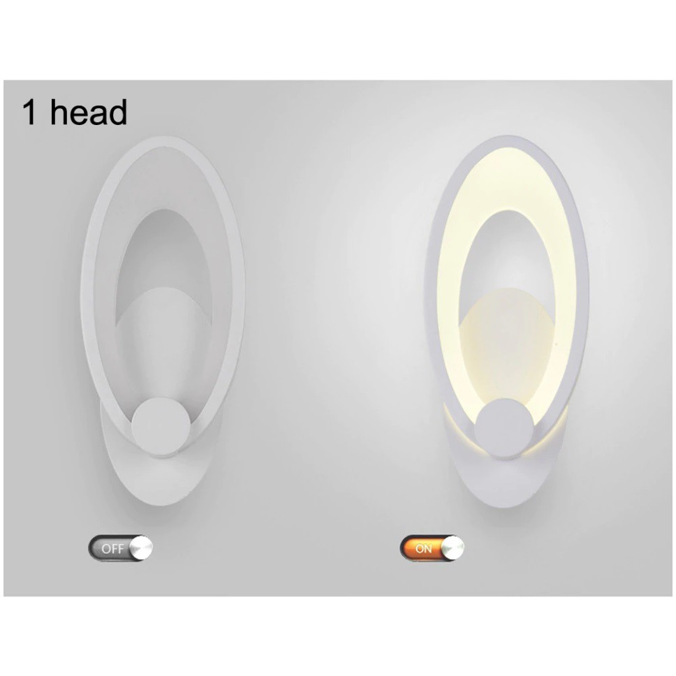 Đèn LED gắn tường hình elip C6456