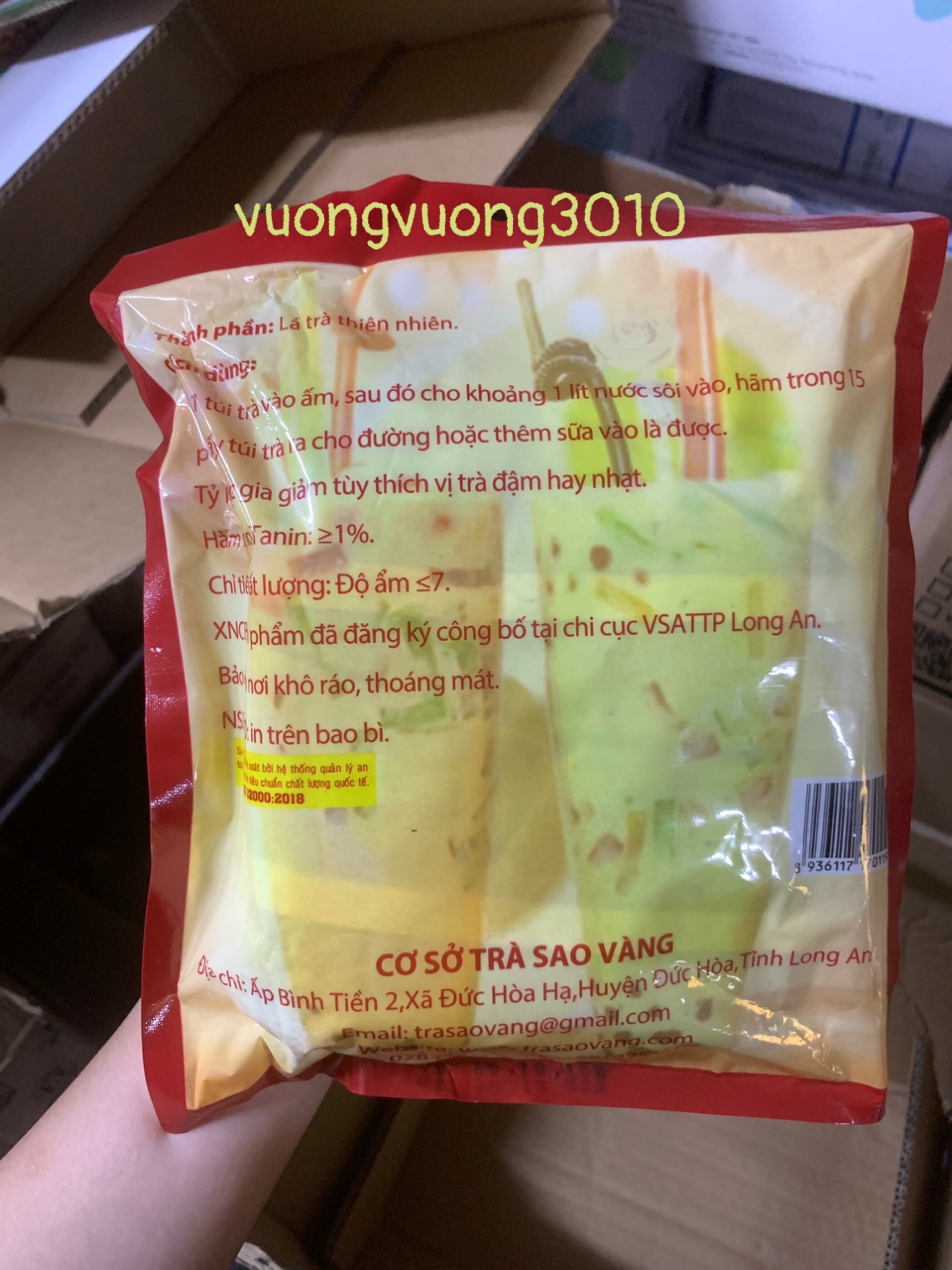 Hồng trà sao vàng túi lọc