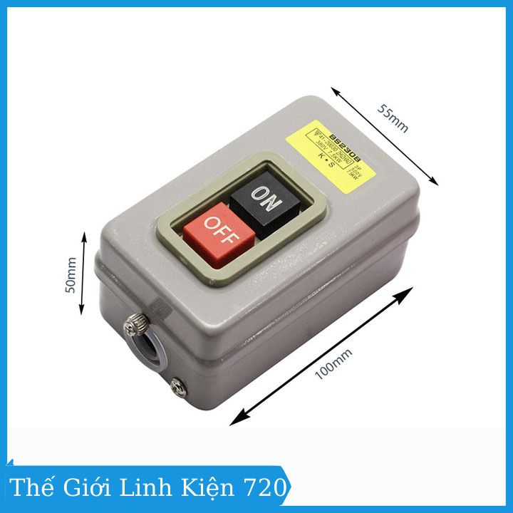 Công Tắc Nút Nhấn 3 Pha 380V 2.2KW BS216B