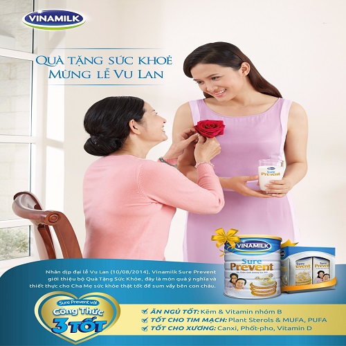 COMBO 3 LỐC 9 Hộp Sữa Pha Sẵn VINAMILK SURE PREVENT GOLD 237ML.