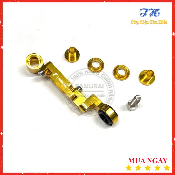 Pass Bình Dầu Rizoma Nhôm CNC- Màu vàng