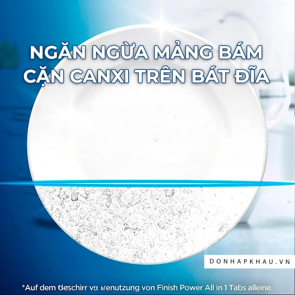 Muối Rửa Chén Bát Finish Salt Kháng Khuẩn 1kg - Bảo Vệ Máy Rửa Chén Bát, Ngăn Ngừa Mảng Bám