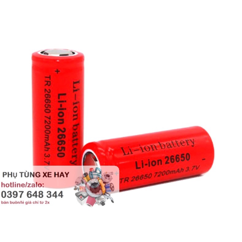 [Pin xịn] 26650 Dung Lượng 6800mAh 5C Hàng Mới 100% [BẢO HÀNH 1 NĂM]
